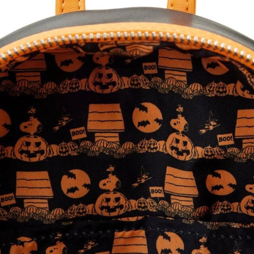 NWT Loungefly Peanuts Great Pumpkin Snoopy Backpack - Picture 6 of 6